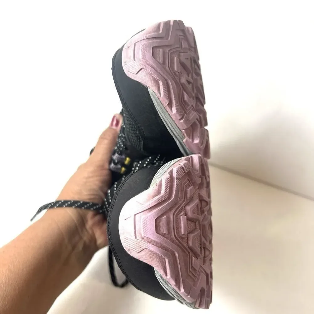 Asics Gel Venture 8 Shoes Black Purple Womens Size 8.5 Running Sneakers 1012A708